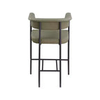 Meridian Furniture, Sgabello da bancone Malin in tessuto Bouclé, set da 2