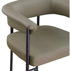Meridian Furniture, Sgabello da bancone Malin in tessuto Bouclé, set da 2