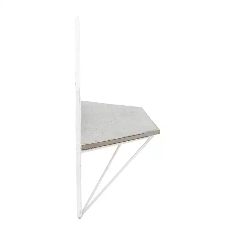 Mobile portaoggetti sospeso in metallo e legno con design rustico casual – Mensole geometriche da parete – Espositore sospeso per casa e ufficio – Set da 2, 20, 16