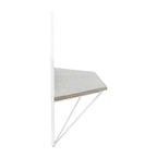 Mobile portaoggetti sospeso in metallo e legno con design rustico casual – Mensole geometriche da parete – Espositore sospeso per casa e ufficio – Set da 2, 20, 16
