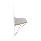 Mobile portaoggetti sospeso in metallo e legno con design rustico casual – Mensole geometriche da parete – Espositore sospeso per casa e ufficio – Set da 2, 20, 16
