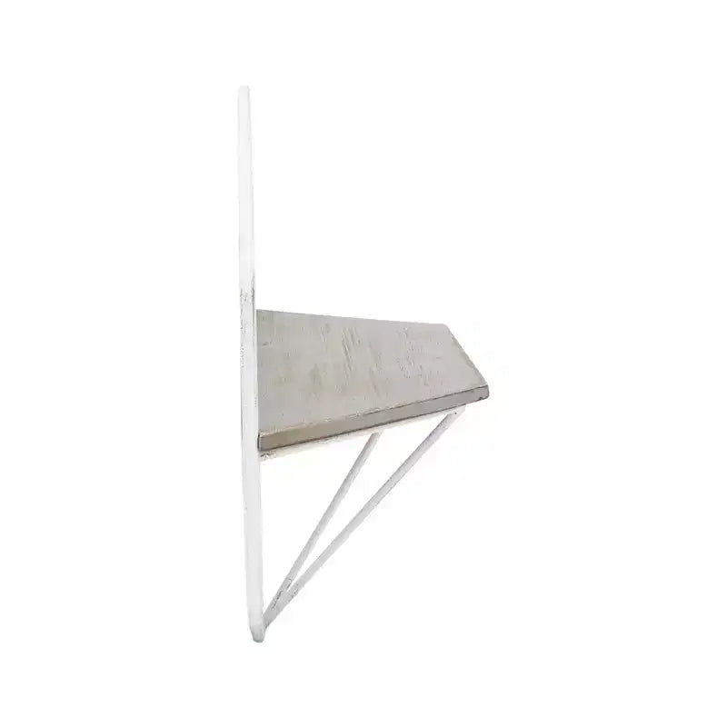 Mobile portaoggetti sospeso in metallo e legno con design rustico casual – Mensole geometriche da parete – Espositore sospeso per casa e ufficio – Set da 2, 20, 16