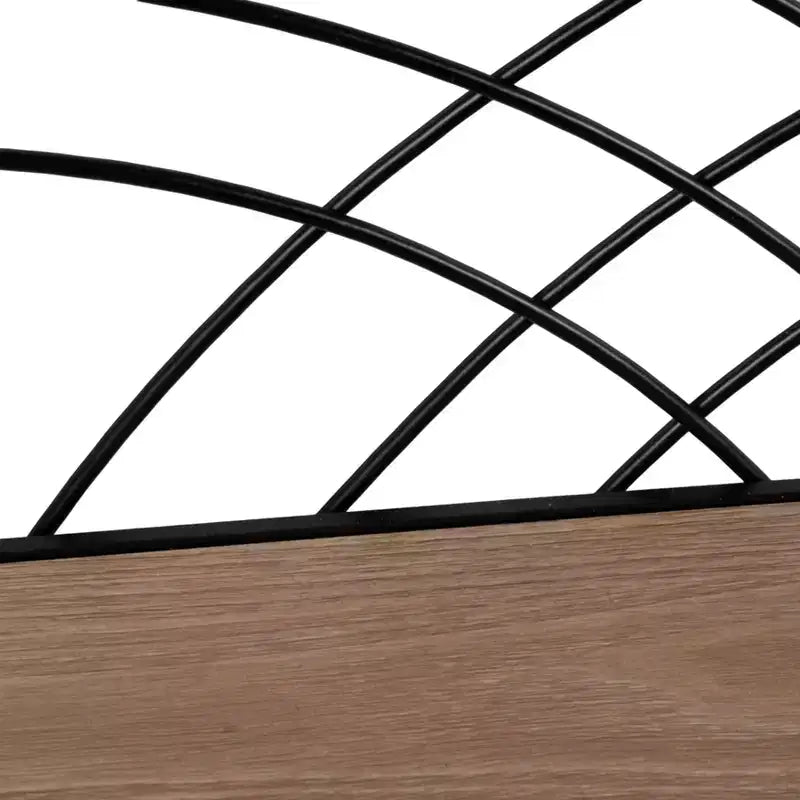 Vaso in ceramica con supporto in legno - Vaso decorativo per piante da interno ed esterno, arredamento moderno per casa e giardino - 8 nero