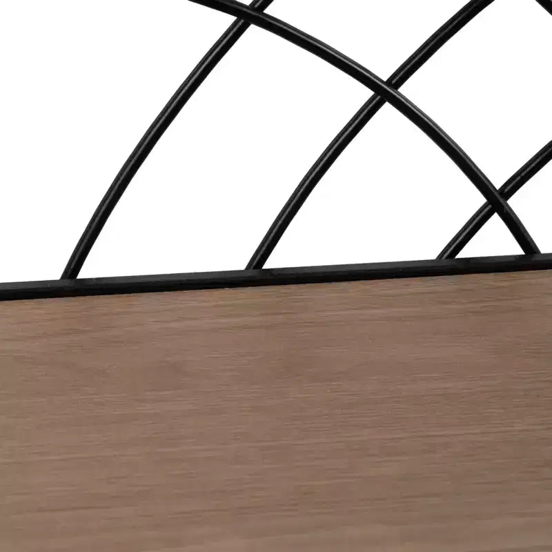 Vaso in ceramica con supporto in legno - Vaso decorativo per piante da interno ed esterno, arredamento moderno per casa e giardino - 8 nero