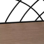 Vaso in ceramica con supporto in legno - Vaso decorativo per piante da interno ed esterno, arredamento moderno per casa e giardino - 8 nero