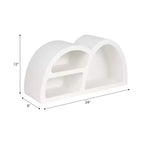 Mensola a Muro in Legno Scultorea Geometrica Asimmetrica Design Contemporaneo per Casa Ufficio Camera da Letto o Soggiorno Unità Organizzativa Espositiva