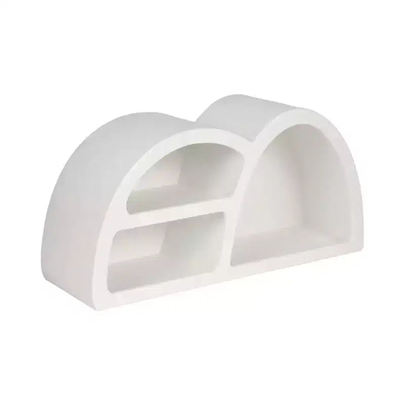 Mensola a Muro in Legno Scultorea Geometrica Asimmetrica Design Contemporaneo per Casa Ufficio Camera da Letto o Soggiorno Unità Organizzativa Espositiva