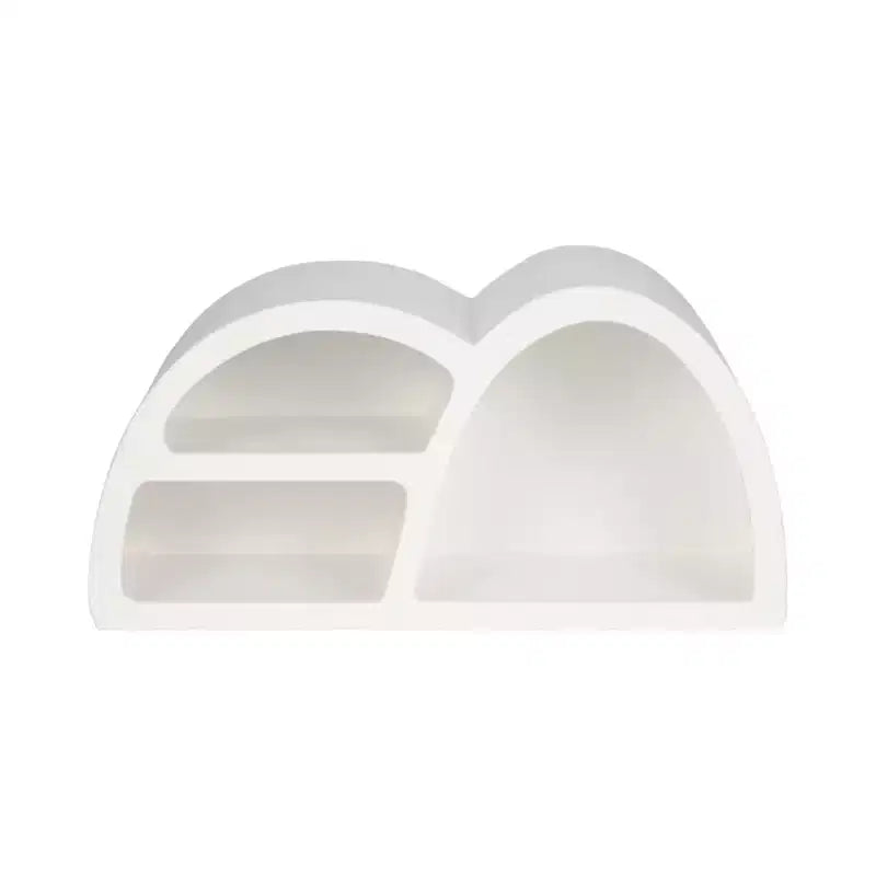 Mensola a Muro in Legno Scultorea Geometrica Asimmetrica Design Contemporaneo per Casa Ufficio Camera da Letto o Soggiorno Unità Organizzativa Espositiva