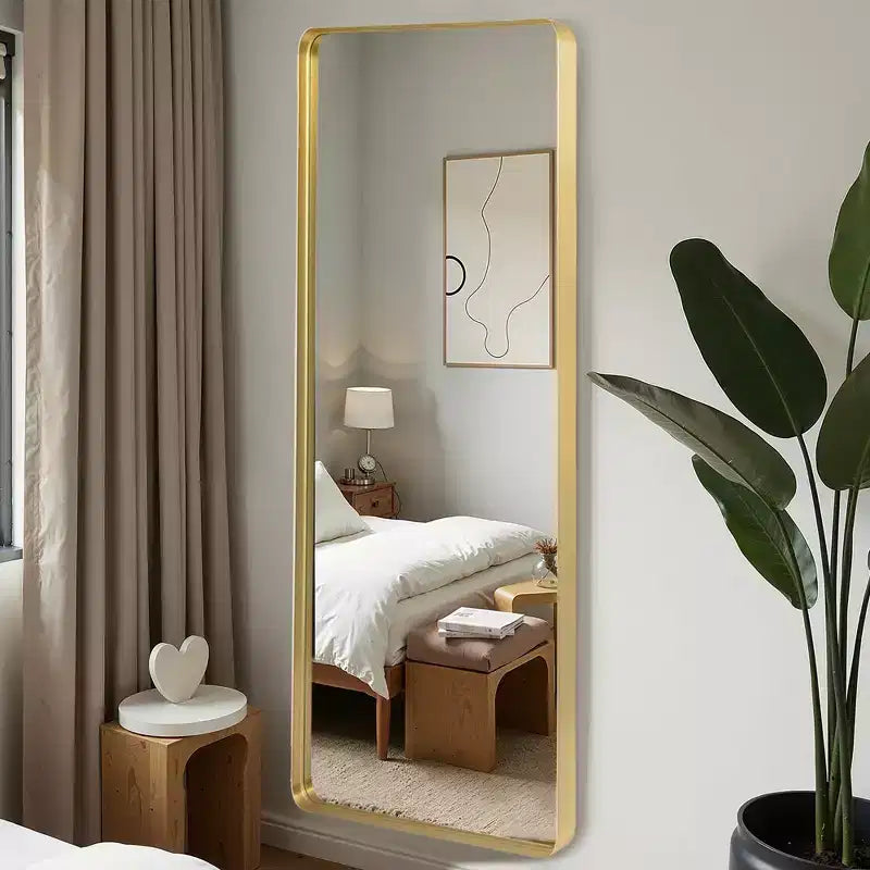 Specchio da parete angolare rettangolare a figura intera MAYEERTY per soggiorno e camera da letto