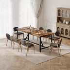 COZONY 70.87 Tavolo da Pranzo Rettangolare per 6-8, Tavolo da Cucina Industriale in Legno con Struttura Robusta, Durevole e Facile da Montare, Tavolo per Sala da Pranzo