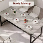 COZONY 70.87 Tavolo da Pranzo Rettangolare per 6-8, Tavolo da Cucina Industriale in Legno con Struttura Robusta, Durevole e Facile da Montare, Tavolo per Sala da Pranzo