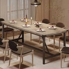 COZONY 70.87 Rectangle Dining Table for 6-8, Industrial Wood Kitchen Table with Heavy Duty Frame, Durable & Easy Assembly, Dining Room Table