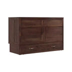 Letto a scomparsa Keloyid Haimyy Queen con struttura in legno massiccio, caricatore integrato e cassetto robusto