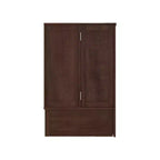 Letto a scomparsa Keloyid Haimyy Queen con struttura in legno massiccio, caricatore integrato e cassetto robusto