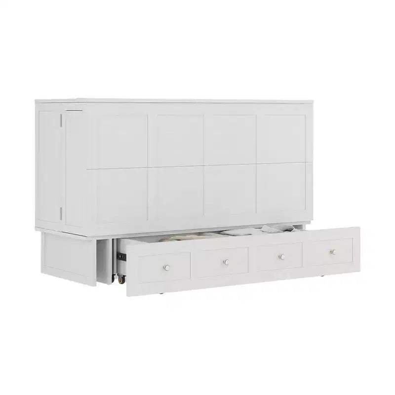 Letto a scomparsa Keloyid Haimyy Queen con struttura in legno massiccio, caricatore integrato e cassetto robusto