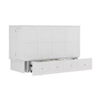 Letto a scomparsa Keloyid Haimyy Queen con struttura in legno massiccio, caricatore integrato e cassetto robusto