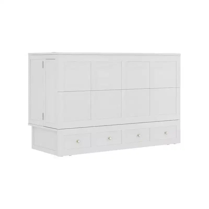 Letto a scomparsa Keloyid Haimyy Queen con struttura in legno massiccio, caricatore integrato e cassetto robusto