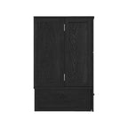 Letto a scomparsa Keloyid Haimyy Queen con struttura in legno massiccio, caricatore integrato e cassetto robusto