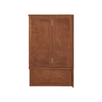 Letto a scomparsa Keloyid Haimyy Queen con struttura in legno massiccio, caricatore integrato e cassetto robusto