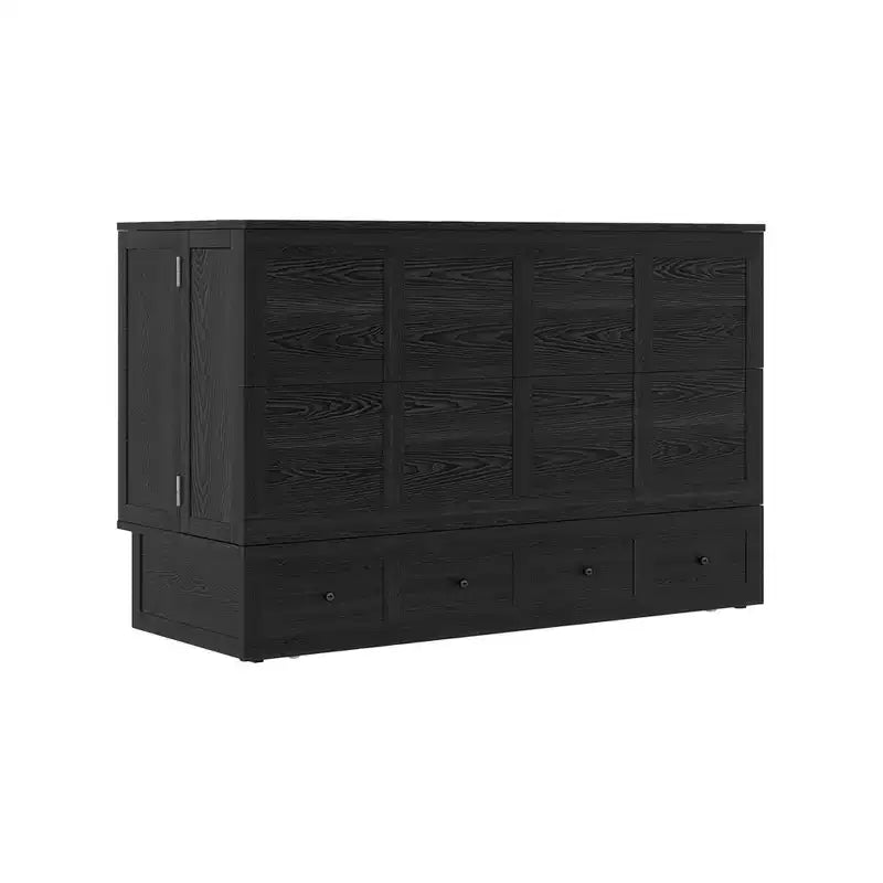 Letto a scomparsa Keloyid Haimyy Queen con struttura in legno massiccio, caricatore integrato e cassetto robusto