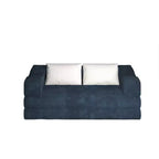 Divano Letto Convertibile a 3 Posti Whisen 80 con 2 Cuscini, Materasso Pieghevole King Size da Pavimento e Tessuto ciniglia