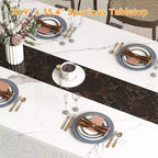 Zevemomo70.9Tavolo da Pranzo per 6-8 Persone, Tavolo da Pranzo Rustico, con Ampio Piano e Base in Acciaio a Forma Triangolare per Cucina, Sala da Pranzo - Bianco