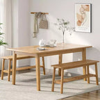 VINGLI Panca da pranzo in legno massello 39 Panca in legno per ingresso, camera da letto, con scarpiera