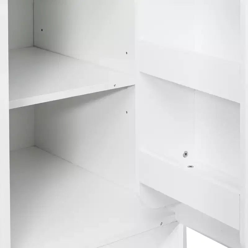 Dispensa AndMakers in legno bianco da 40 cm con cassetti