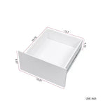 Dispensa AndMakers in legno bianco da 40 cm con cassetti