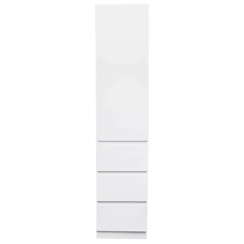 Dispensa AndMakers in legno bianco da 40 cm con cassetti