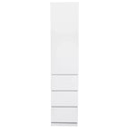 Dispensa AndMakers in legno bianco da 40 cm con cassetti