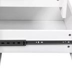 Dispensa AndMakers in legno bianco da 40 cm con cassetti