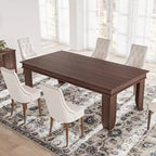 Tavolo da pranzo per 6-8 persone, tavolo da pranzo lungo 180 cm con robusta struttura in legno, grande tavolo da pranzo rettangolare per soggiorno, cucina, sala da pranzo