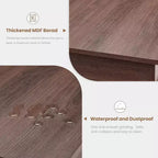 Tavolo da pranzo per 6-8 persone, tavolo da pranzo lungo 180 cm con robusta struttura in legno, grande tavolo da pranzo rettangolare per soggiorno, cucina, sala da pranzo