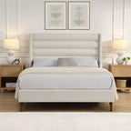 GDFStudio Hector Modern Chenille Upholstered with High Headboard