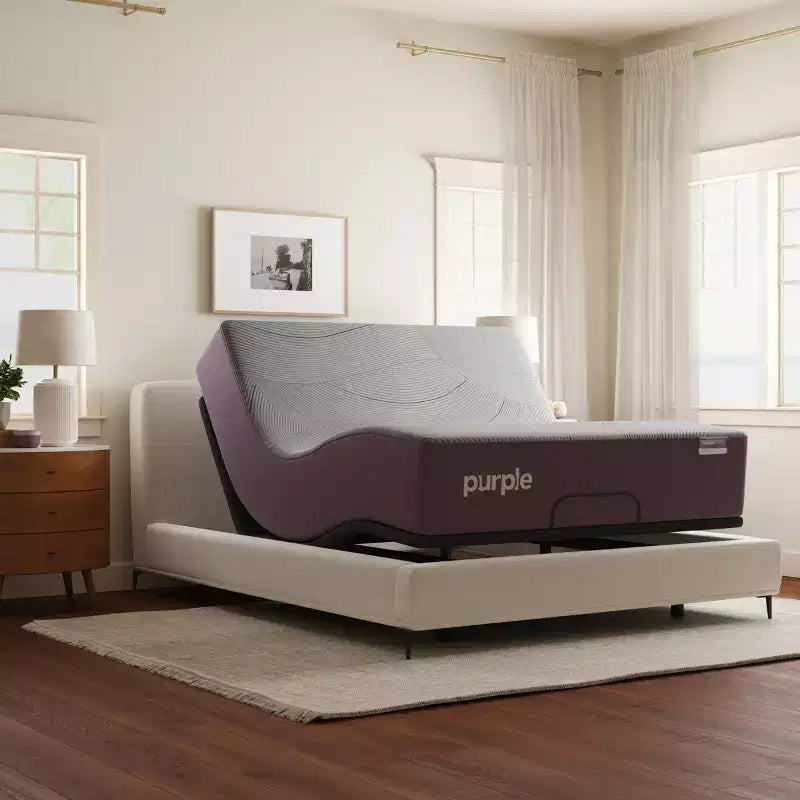Base intelligente Purple Premium con gambe regolabili in altezza, controllo tramite app, anti-russamento e preimpostazioni One-Touch, Carbone