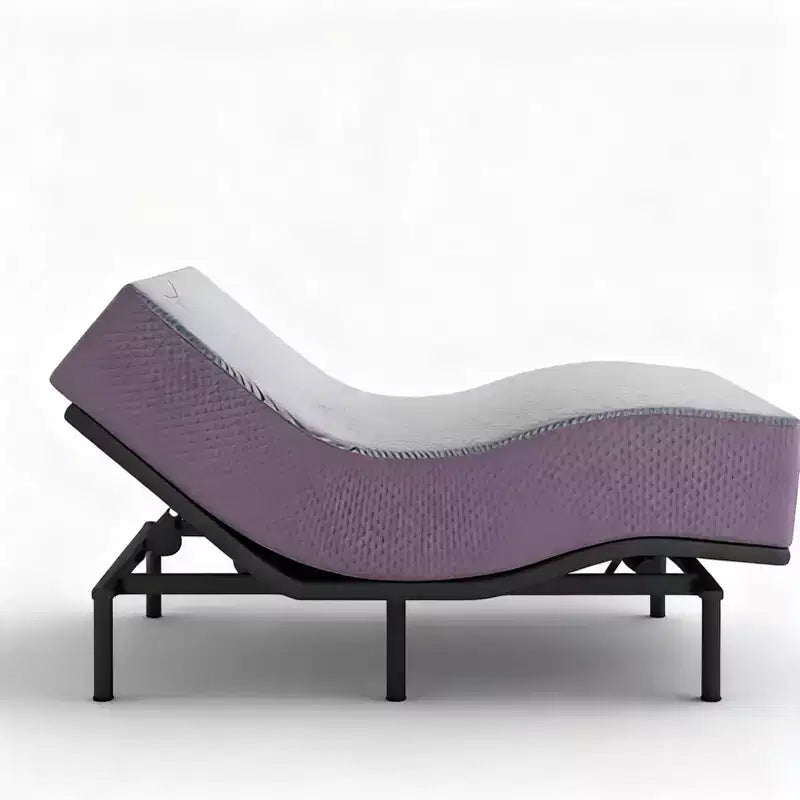 Base intelligente Purple Premium con gambe regolabili in altezza, controllo tramite app, anti-russamento e preimpostazioni One-Touch, Carbone