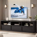 70 inch TV Stand for 80 TVs, Mid Century Modern Entertainment Center with Storage Drawer & Open Shelves,for Living Room