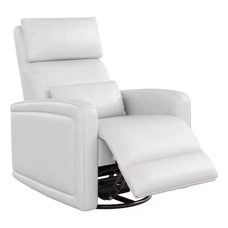 Poltrona reclinabile manuale, sedia a dondolo girevole a 360°, divano singolo con schienale ergonomico, adatta per soggiorno
