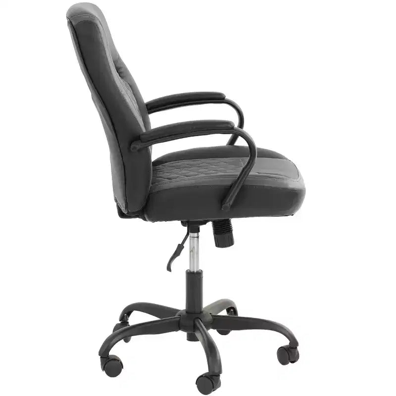 Sedia da gaming Okak con braccioli, sedia incrociata con ruote, sedia da computer imbottita per studio, ufficio, sala giochi