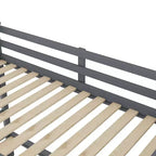 Letto a castello singolo su singolo con letto estraibile e scale con vani portaoggetti, letto a castello in legno con sponde di sicurezza a tutta lunghezza