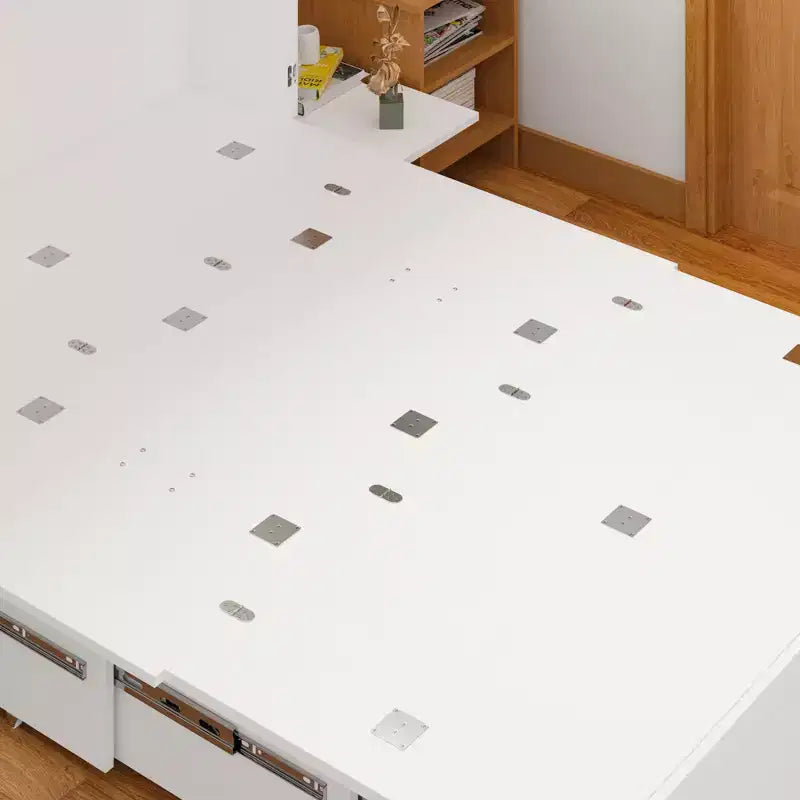 Letto a scomparsa full-size salvaspazio Famapy: Design pieghevole, contenitore integrato Ideale per le camere da letto
