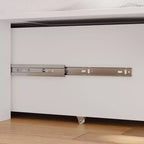 Letto a scomparsa full-size salvaspazio Famapy: Design pieghevole, contenitore integrato Ideale per le camere da letto