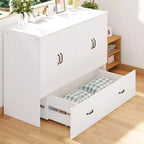 Letto a scomparsa full-size salvaspazio Famapy: Design pieghevole, contenitore integrato Ideale per le camere da letto