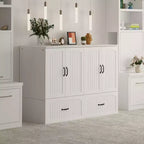 Letto a scomparsa full-size salvaspazio Famapy: Design pieghevole, contenitore integrato Ideale per le camere da letto