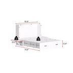 Letto a scomparsa full-size salvaspazio Famapy: Design pieghevole, contenitore integrato Ideale per le camere da letto