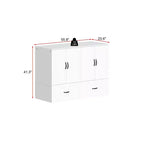 Letto a scomparsa full-size salvaspazio Famapy: Design pieghevole, contenitore integrato Ideale per le camere da letto
