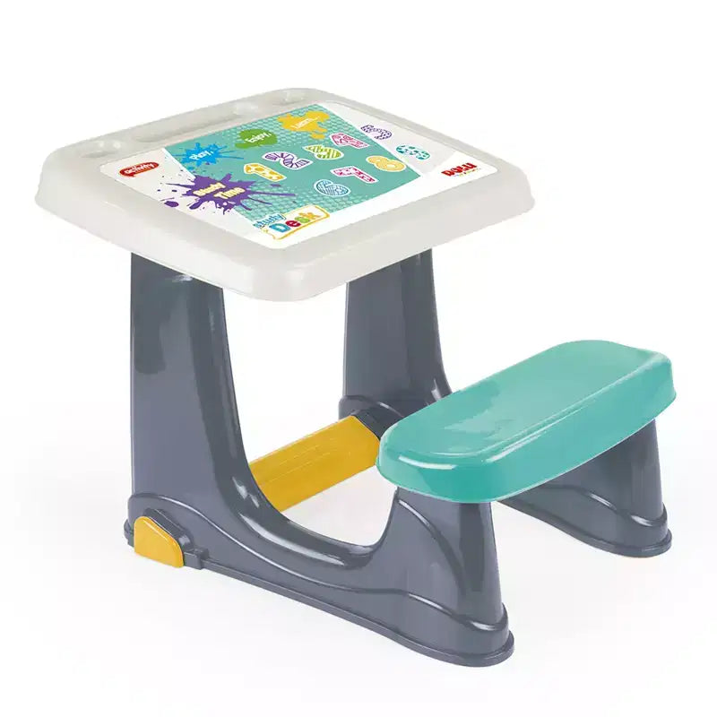 Dolu Childrens Study Desk Kids Activity Table, Chair, and Footrest, Multicolor