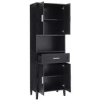 Mobile da bagno alto Whisen 70.9 multifunzione, resistente all'acqua, con ripiani regolabili e ante a chiusura ammortizzata