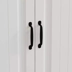 Mobiletto da bagno Famapy moderno minimalista a doppia anta con contenitore girevole, organizzatore per il trucco per bagno e spogliatoio